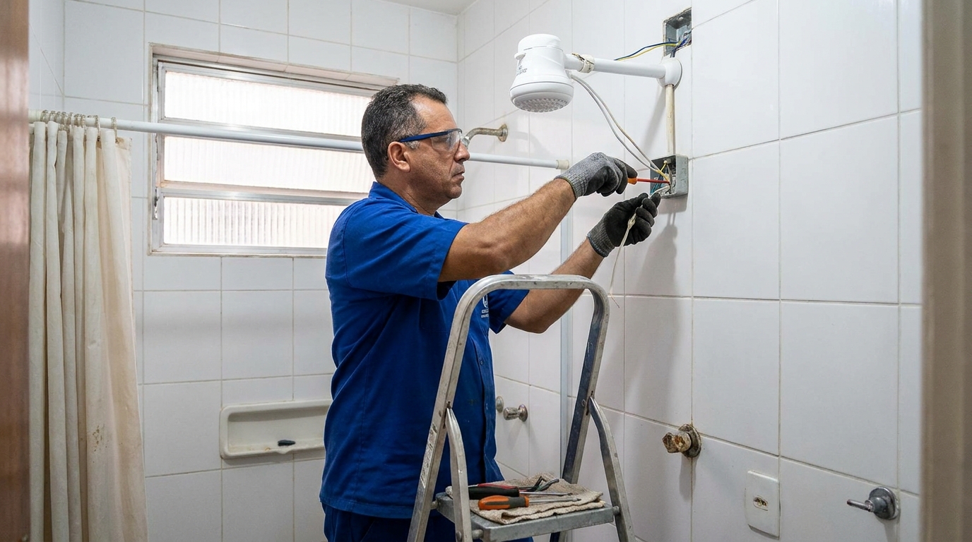 Instalacao de chuveiro eletrico em São José dos Campos‑SP