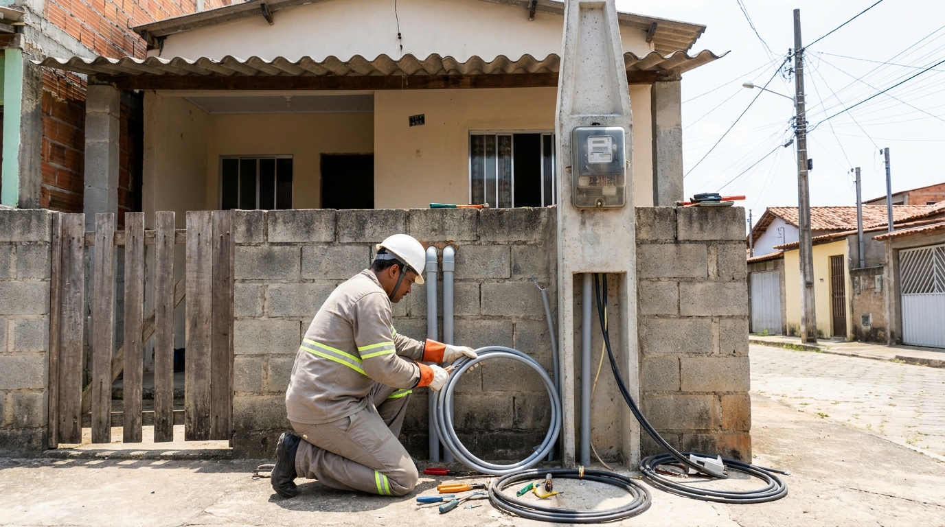 Instalacao de padrao de energia residencial em São José dos Campos‑SP