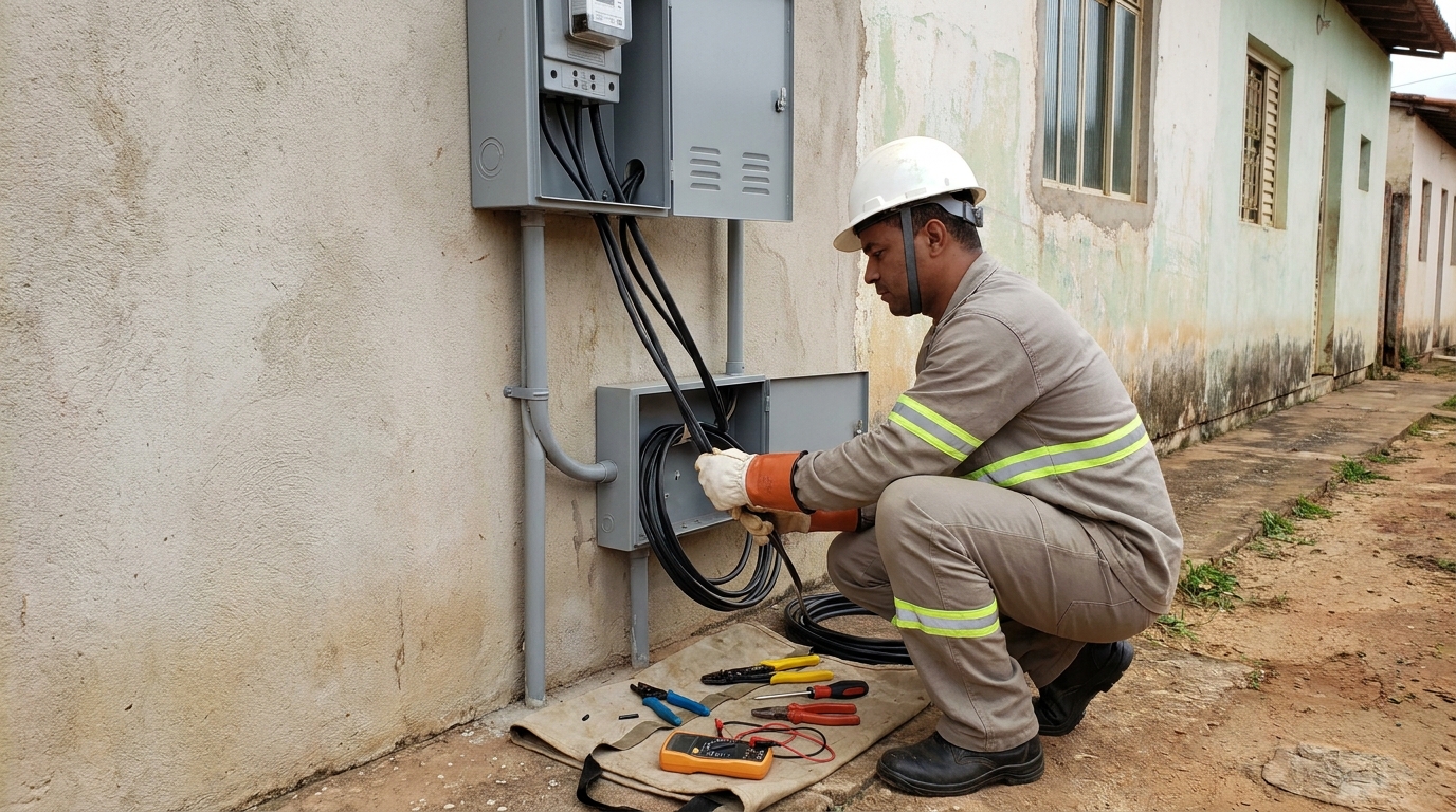Troca de padrao de energia em São José dos Campos‑SP